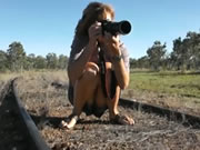 女神攝影師戶外裙底美穴